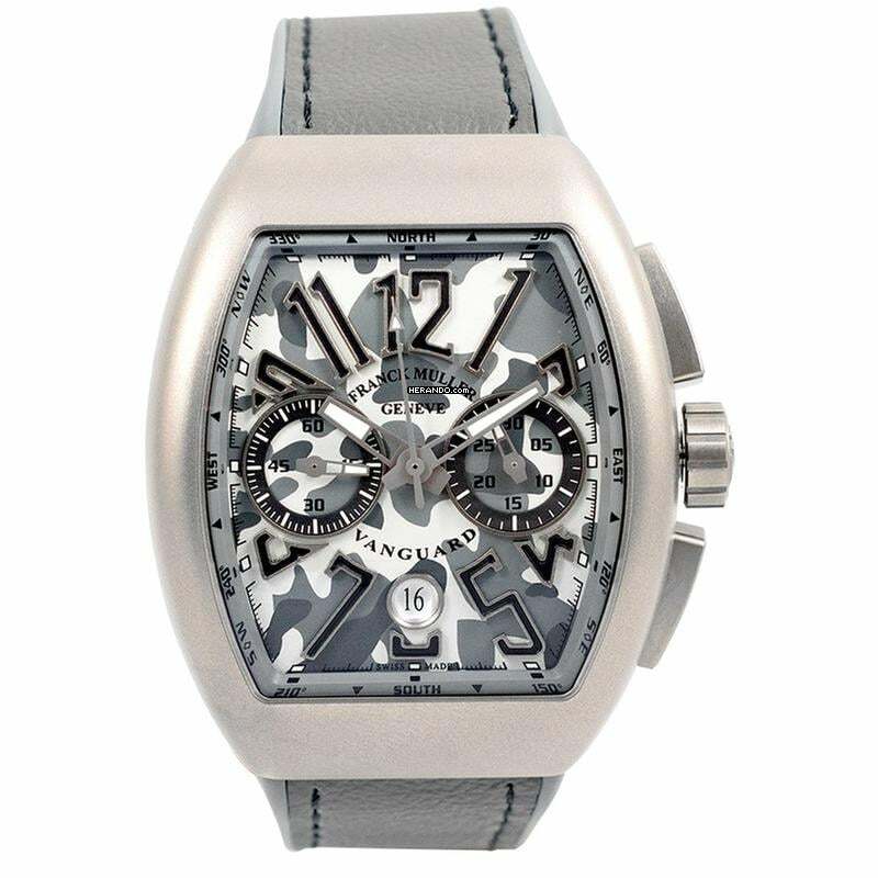  Franck Muller Vanguard V 45 CC DT CAMO TT MC TT - VANGUARD Automatic Grey Dial Titanium Men's Watch </h1> 