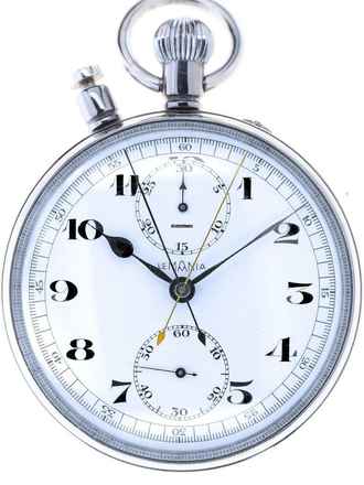  Lemania Gents Pocket Watch Split Second Chronograph Rattrapante </h1> 