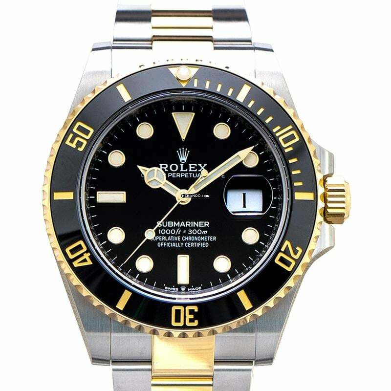  Rolex Submariner Date 126613LN - Submariner 18K Yellow Gold Automatic Black Dial Men's Watch </h1> 