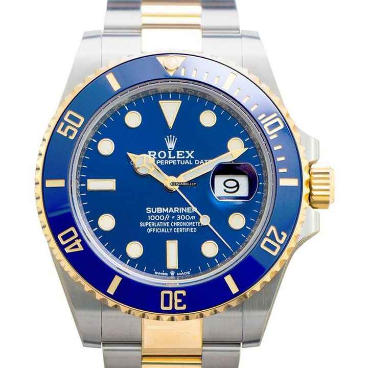  Rolex Submariner Date 126613LB-0002 - Submariner 18K Yellow Gold Automatic Blue Dial Men's Watch </h1> 
