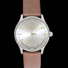 Thumbnail von Sinn 1739.011 - Classic Timepieces 1739 Sliver Dial Calfskin Gold-brown Seamless Leather Watch </h1>
