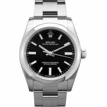  Rolex Oyster Perpetual 34 124200-0002 - Oyster Perpetual 34mm Automatic Black Dial Ladies Watch </h1> 