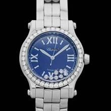 Thumbnail von Chopard Happy Sport 278559-3007 - Happy Diamonds Automatic Blue Dial Stainless Steel Ladies Watch </h1>