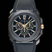 Thumbnail von Bulgari Octo 102630 - Octo Automatic Black Dial Stainless Steel Men's Watch </h1>