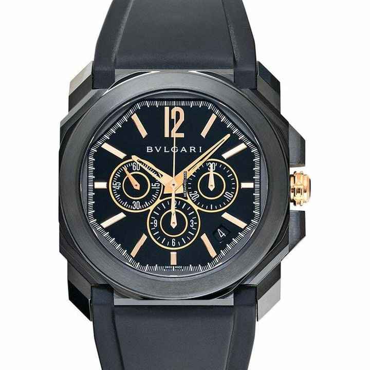  Bulgari Octo 102630 - Octo Automatic Black Dial Stainless Steel Men's Watch </h1> 