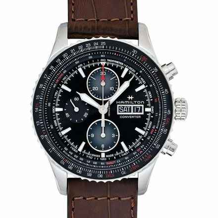  Hamilton Khaki Aviation H76726530 - Khaki Aviation Converter Auto Chrono Black Dial Stainless Steel Men's Watch </h1> 