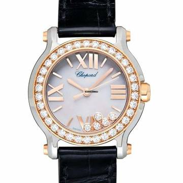  Chopard Happy Sport 278509-6006 - Happy Sport Quartz Mother of Pearl Dial Bicolour Ladies Watch </h1> 