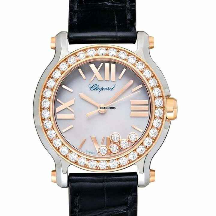  Chopard Happy Sport 278509-6006 - Happy Sport Quartz Mother of Pearl Dial Bicolour Ladies Watch </h1> 