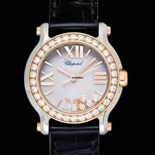 Thumbnail von Chopard Happy Sport 278509-6006 - Happy Sport Quartz Mother of Pearl Dial Bicolour Ladies Watch </h1>