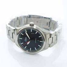 Thumbnail von Sinn 836.010 - Series 836 Black Dial Solid Two-Link Stainless Steel Watch 43mm </h1>