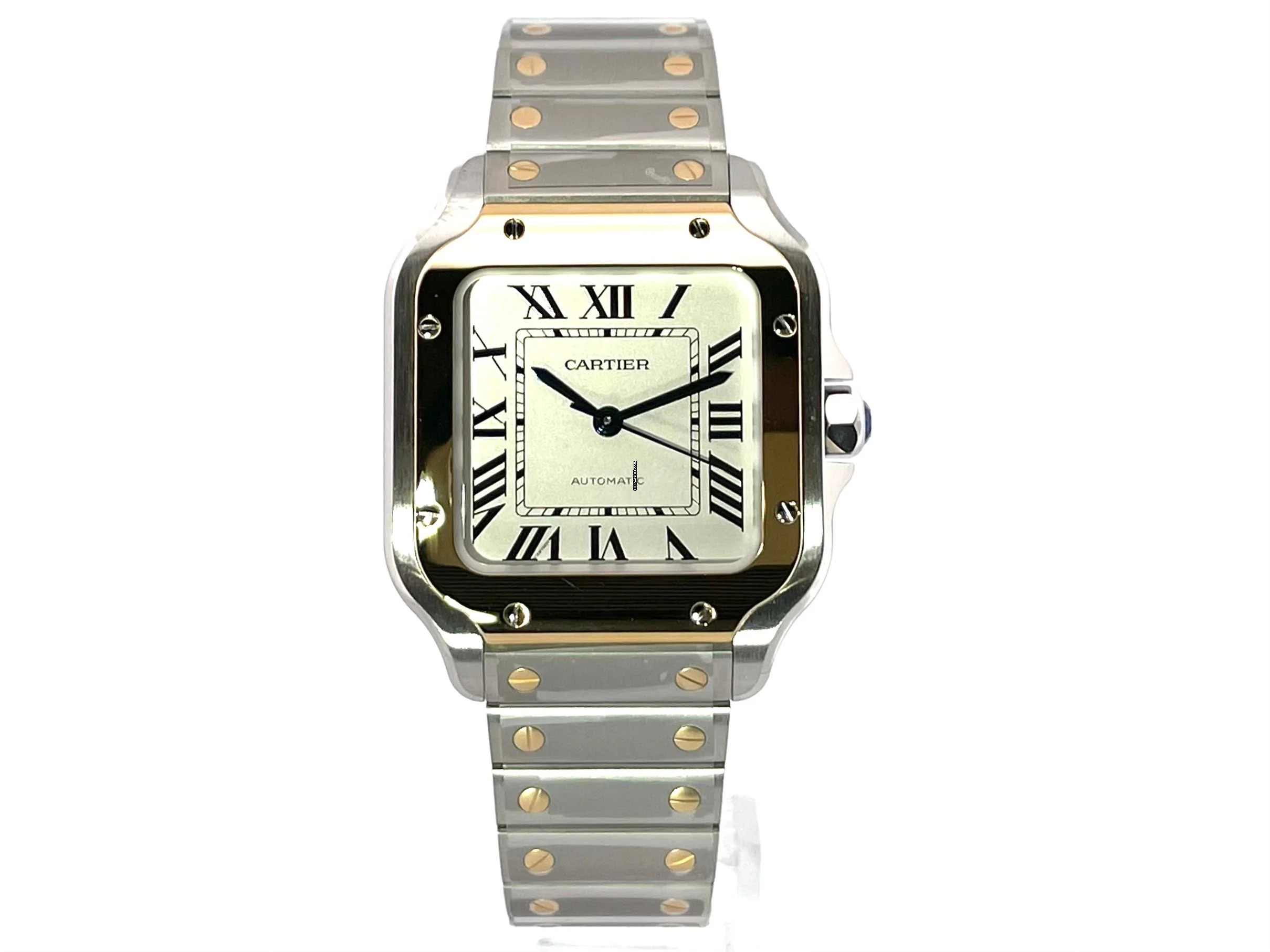  Cartier Santos de Cartier Edelstahl Gelbgold medium Modell W2SA0016  