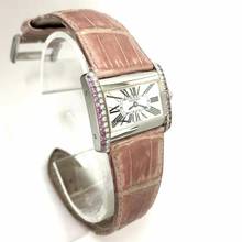 Thumbnail von Cartier Tank Divan Quartz Steel 31mm Watch DIAMONDS & Pink Sapphires Pink MOP Dial </h1>
