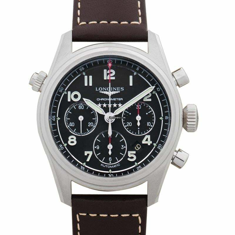 Longines Spirit L38204530 - Longines Spirit Automatic Black Dial Stainless Steel Men's Watch </h1>