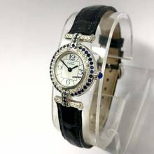 Thumbnail von Cartier COLISÈE 24mm GP Silver DIAMONDS & Blue SAPPHIRES Watch </h1>