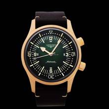 Thumbnail von Longines Legend Diver L37741502 - Heritage Legend Diver Green Dial Bronze Titanium Men's Watch </h1>
