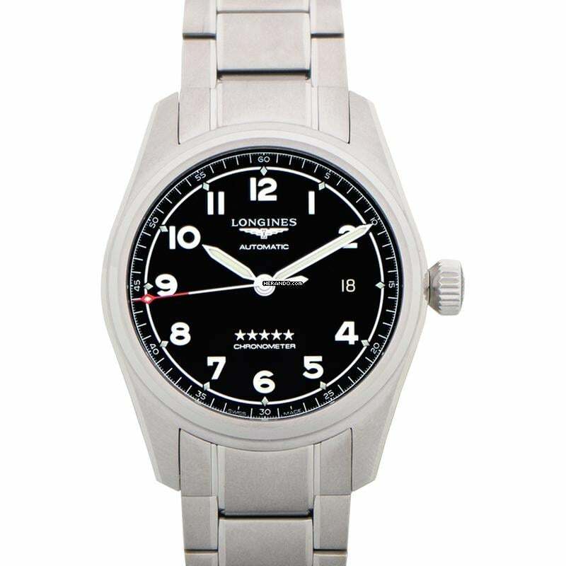 Longines Spirit L38104536 - Longines Spirit Automatic Black Dial Stainless Steel Men's Watch </h1>