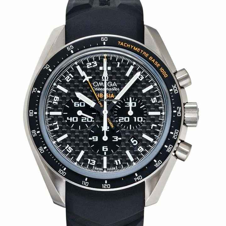  Omega Speedmaster HB-SIA 321.92.44.52.01.001 - Speedmaster Co-Axial GMT Chronograph Numbered Edition Black Dial Tit </h1> 