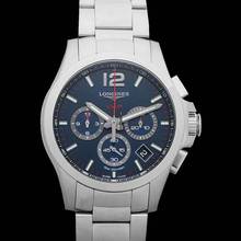 Thumbnail von Longines Conquest L37174966 - Conquest V.H.P. Perpetual Chronograph Quartz Blue Dial Men's Watch </h1>
