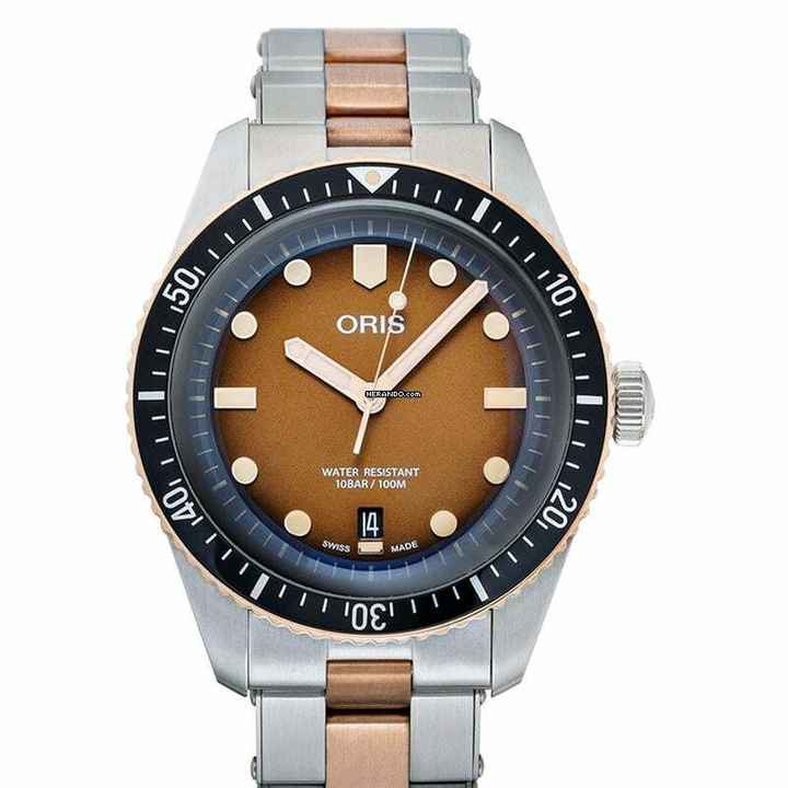  Oris Divers Sixty Five 01 733 7707 4356-07 8 20 17 - Divers Automatic Brown Dial Bronze Men's Watch </h1> 