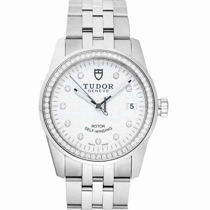  Tudor Glamour Date 55020 - Glamour Date Silver / Steel Ø36.00 mm </h1> 