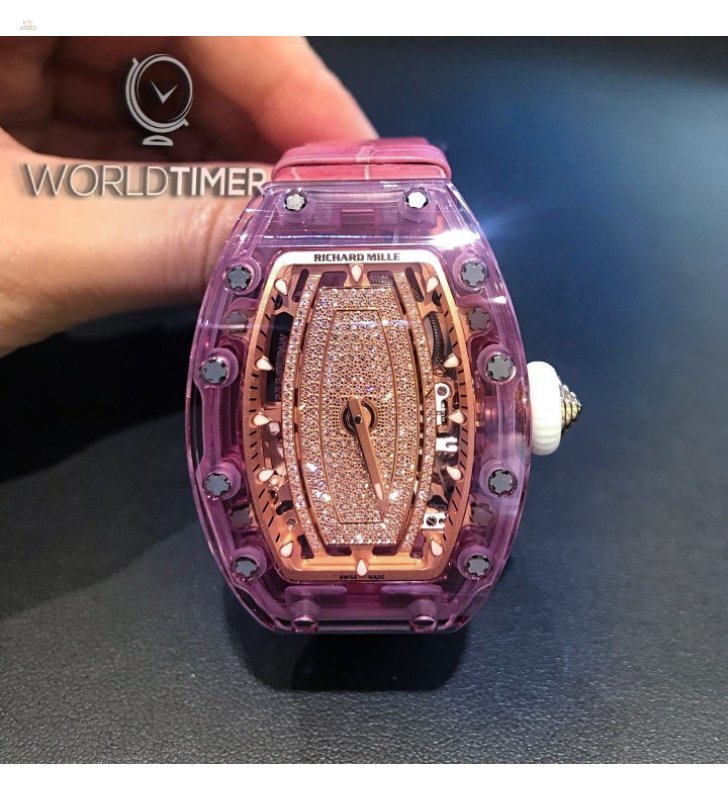 Richard Mille [NEW] RM 07-02 Pink Sapphire Automatic Ladies Watch
