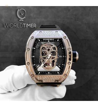 Richard Mille [LIMITED 1 PIECE] RM 52-01 Skull White Gold Diamond Tourbillon