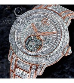 Jacob & Co. 捷克豹 [NEW][LIIMITED 18 PIECE] Caviar Tourbillon Diamond Bracelet 47mm CV201.40.BD.BD.A40BA (Retail:HK$13,744,800)