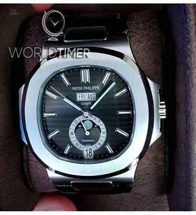Patek Philippe “Tiffany & Co.” [NEW] Nautilus Annual Calendar Moonphase Black Dial 5726A