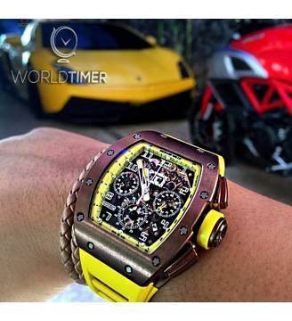 Richard Mille [2011 MINT][LIMITED 30 PIECE] RM 011 Felipe Massa Yellow "Bronzo"