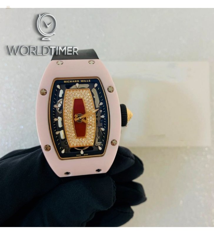 Richard Mille [2018 LIKE NEW] RM 07-01 Pink Ceramic Jasper Automatic Ladies