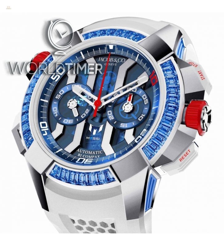 Jacob & Co. 捷克豹 [NEW][UNIQUE] EPIC-X Chrono Baguette Messi "Only Watch"