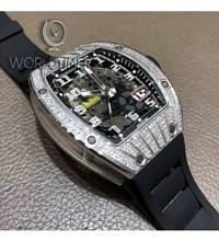 Thumbnail von Richard Mille [NEW] RM 029 White Gold Med Set Diamond Titanium Big Date Mens Watch