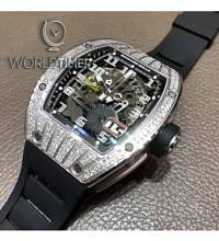 Thumbnail von Richard Mille [NEW] RM 029 White Gold Med Set Diamond Titanium Big Date Mens Watch