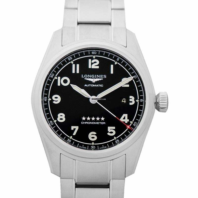 Longines Spirit L38114539 - Spirit Prestige Edition Stainless Steel Automatic Black Dial Men's Watch </h1>