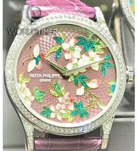 Thumbnail von Patek Philippe [NEW][LIMITED] 5077/100G-025 Calatrava Chinese Antique Porcelain Ladies Watch