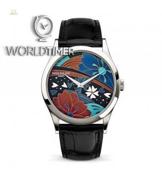 Patek Philippe [NEW][DOUBLE SEALED][雙封] Calatrava Enamel Artwork Dial 5077P-097 Watch