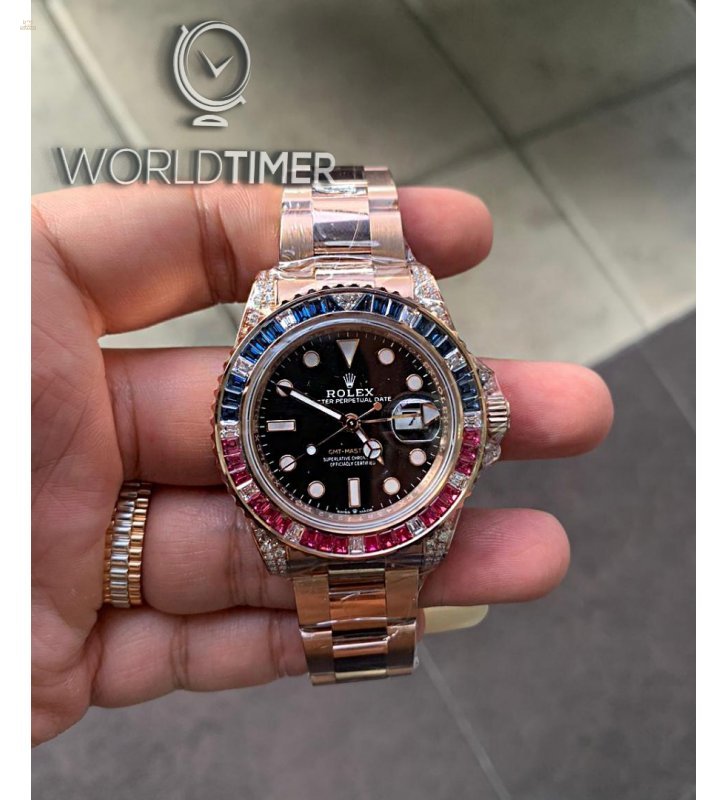 Rolex [NEW] GMT-MASTER II 126755SARU Rose Gold Automatic Watch