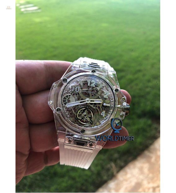 Hublot [NEW][LIMITED 99 PC] Big Bang Tourbillon Power Reserve 5 days Sapphire 405.JX.0120.RT