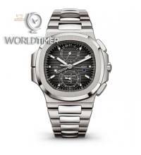Thumbnail von Patek Philippe [2019 NEW] Nautilus Travel Time Steel Chronograph 5990/1A