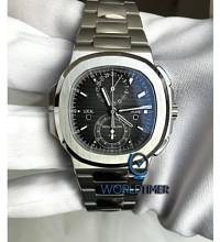 Thumbnail von Patek Philippe [2019 NEW] Nautilus Travel Time Steel Chronograph 5990/1A