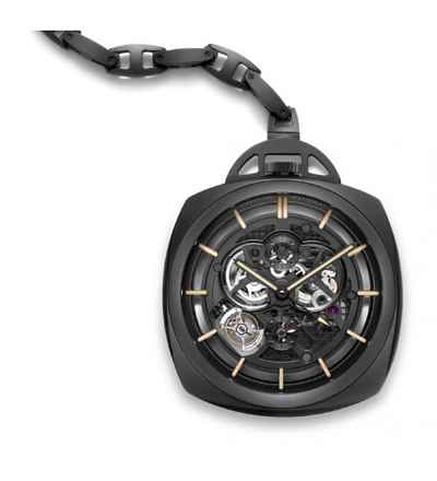 Panerai [NEW] ^ [LTD] Pocket Watch Tourbillon GMT Ceramica PAM 446 (Retail:US$183,600)