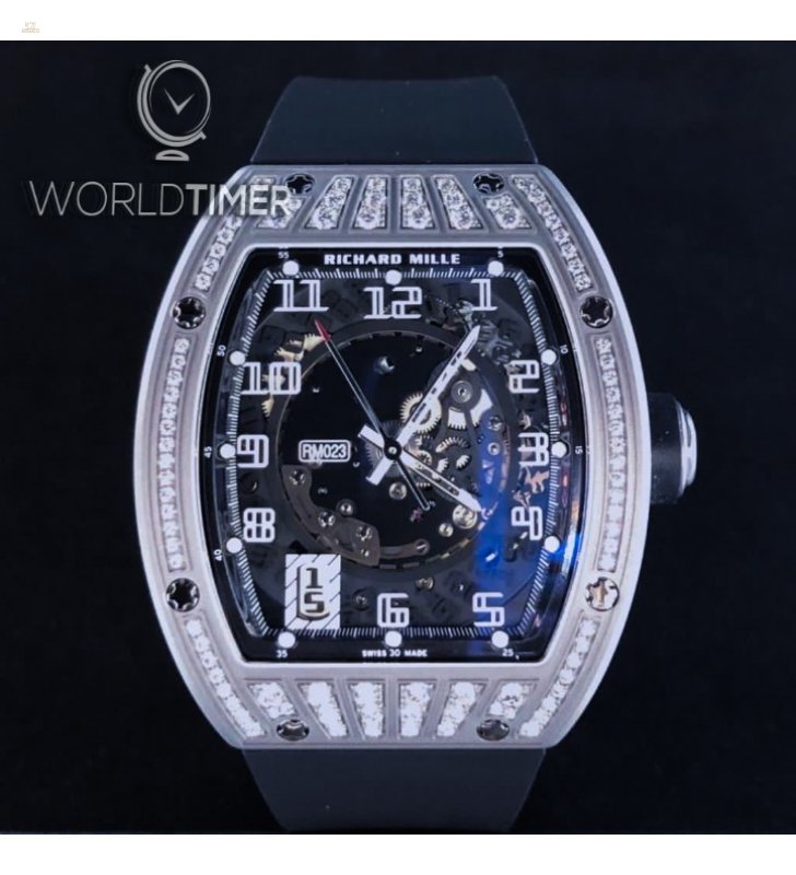 Richard Mille [NEW] RM 023 Titanium Med Set Diamonds