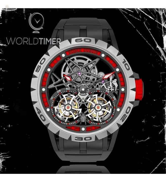 Roger Dubuis [NEW] Excalibur Spider Double Flying Tourbillon Red RDDBEX0481 (Retail: US$269,000)