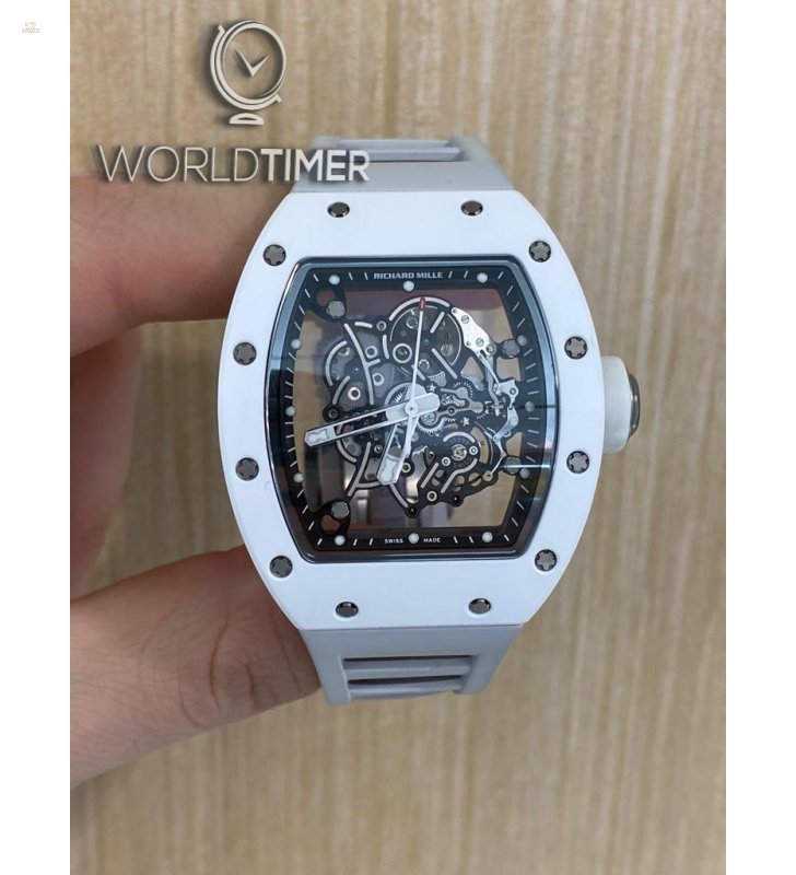Richard Mille [2015 USED] RM 055 Bubba Watson White Ceramic Mens Watch