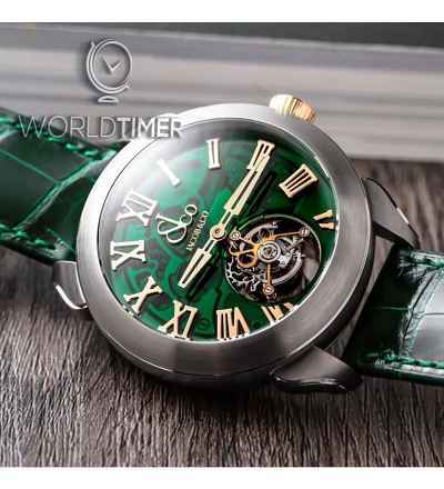 Jacob & Co. 捷克豹 [NEW][LIMITED 36 PIECE] Palatial Flying Tourbillon Hours & Minutes Green PT520.24.NS.QG.A (Retail:HK$859,100)