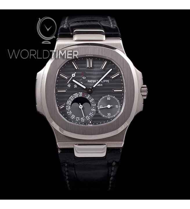 Patek Philippe [NEW] WG Power Reserve Moonphase Nautilus B&P 5712G (Retail:HK$325,900)