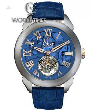 Jacob & Co. 捷克豹 [NEW][LIMITED 36 PIECE] Palatial Flying Tourbillon Hours & Minutes Blue PT520.24.NS.QB.A (Retail:HK$859,100)