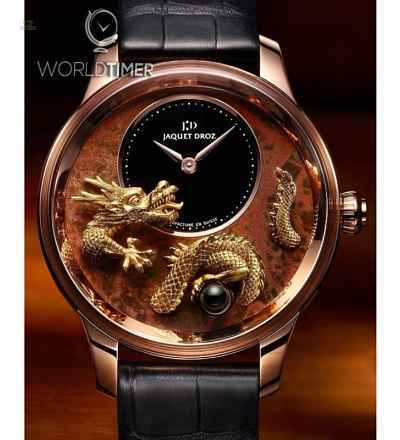 JAQUET DROZ [NEW] Petite Heure Minute Relief Dragon J005023292 (Retail:CHF 76'500)