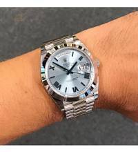 Thumbnail von Rolex [NEW] Day-Date Platinum 228206 Ice Blue Quadrant Roman (Retail:HK$488,200)