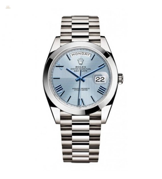 Rolex [NEW] Day-Date Platinum 228206 Ice Blue Quadrant Roman (Retail:HK$488,200)